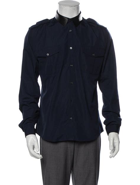 gucci long sleeve shirt blue|button down gucci shirts.